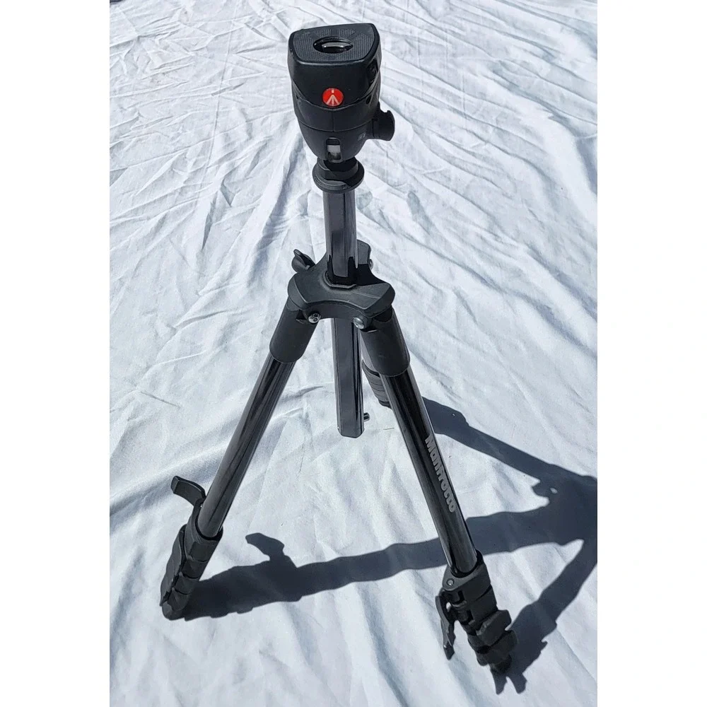 Manfrotto Compact Action Aluminum Tripod w/ Joystick Head Black MKCOMPACTACN-BK